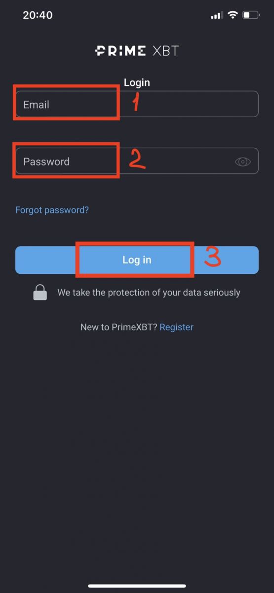 How to Login to PrimeXBT